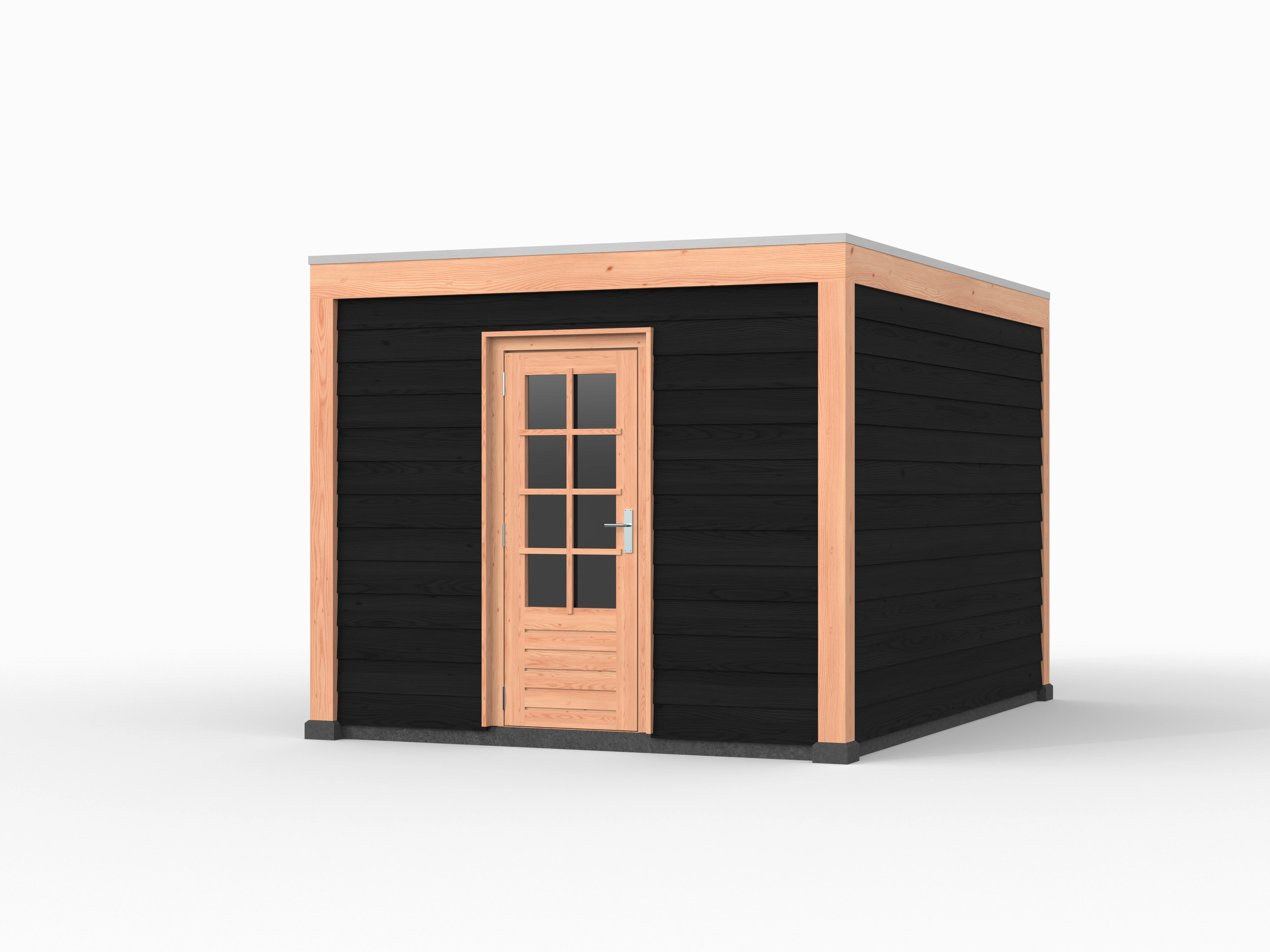 Douglas overkapping, 300 x 400, met schuur, Westwood Elegant zwart - Afbeelding 1